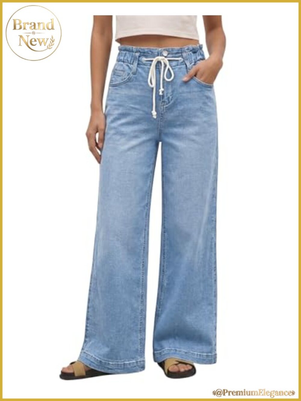 Wide Leg High Waisted Stretch Bell Bottom Jeans for Women Baggy Y2K